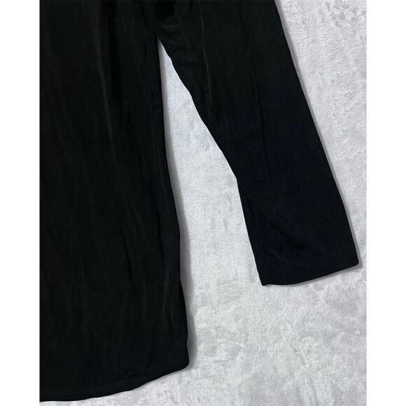 Chico's Private Edition Women's Black Button-Up Shirt Size L Standard Travel - Picture 3 of 7